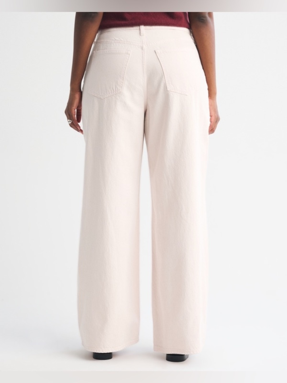 Abercrombie 90’s Relaxed Straight Jean Light Pink - Picture 4 of 12